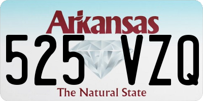 AR license plate 525VZQ