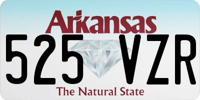 AR license plate 525VZR