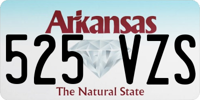 AR license plate 525VZS