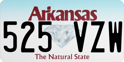 AR license plate 525VZW