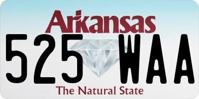 AR license plate 525WAA