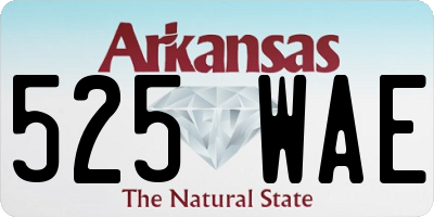 AR license plate 525WAE