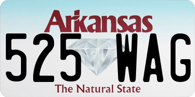 AR license plate 525WAG