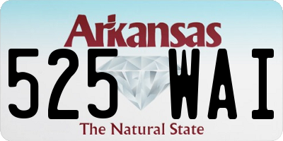 AR license plate 525WAI