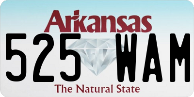AR license plate 525WAM