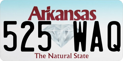 AR license plate 525WAQ