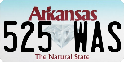 AR license plate 525WAS