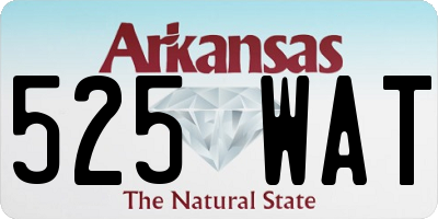 AR license plate 525WAT