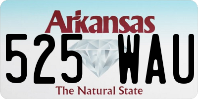 AR license plate 525WAU