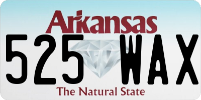 AR license plate 525WAX