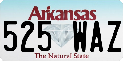 AR license plate 525WAZ