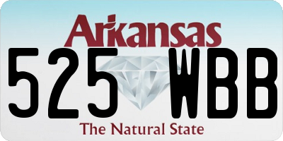 AR license plate 525WBB