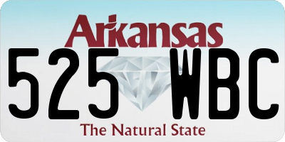 AR license plate 525WBC