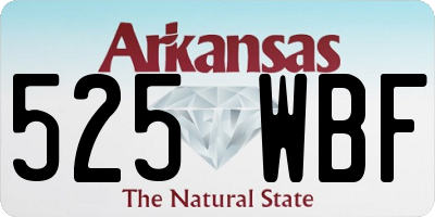 AR license plate 525WBF