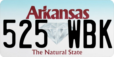 AR license plate 525WBK