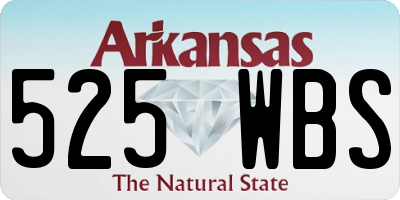 AR license plate 525WBS