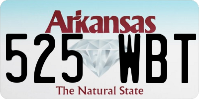 AR license plate 525WBT