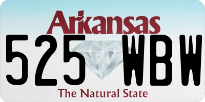 AR license plate 525WBW