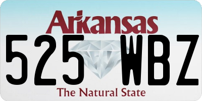 AR license plate 525WBZ