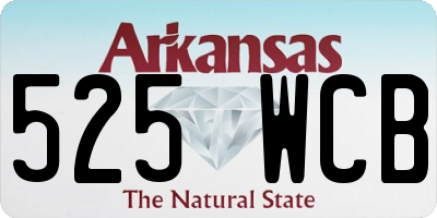 AR license plate 525WCB