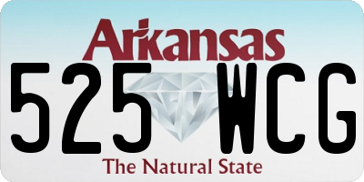 AR license plate 525WCG