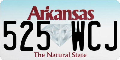 AR license plate 525WCJ