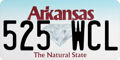 AR license plate 525WCL
