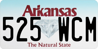 AR license plate 525WCM
