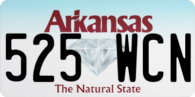 AR license plate 525WCN