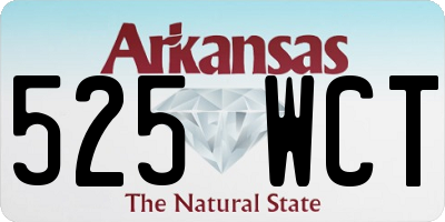 AR license plate 525WCT
