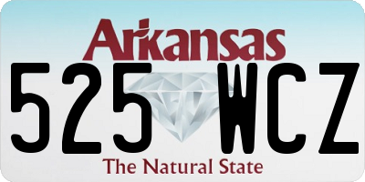 AR license plate 525WCZ
