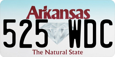 AR license plate 525WDC