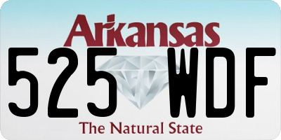 AR license plate 525WDF