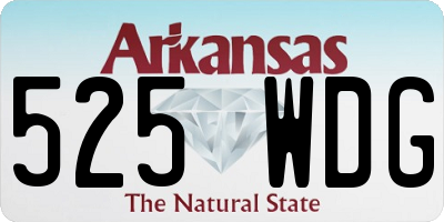 AR license plate 525WDG