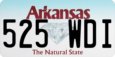 AR license plate 525WDI