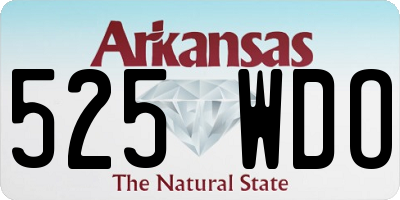 AR license plate 525WDO