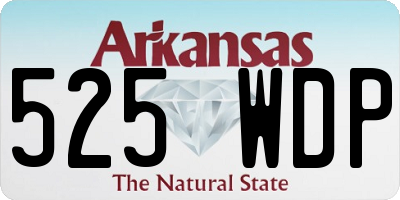 AR license plate 525WDP