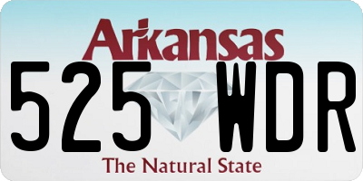 AR license plate 525WDR