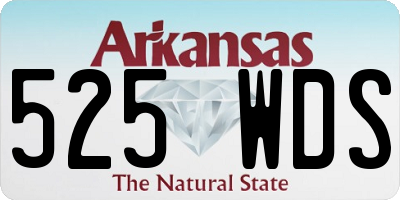 AR license plate 525WDS