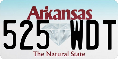 AR license plate 525WDT