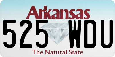 AR license plate 525WDU