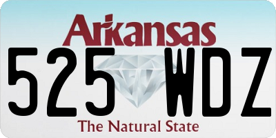 AR license plate 525WDZ
