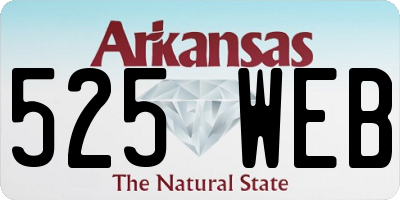 AR license plate 525WEB