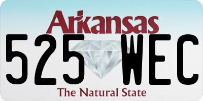 AR license plate 525WEC