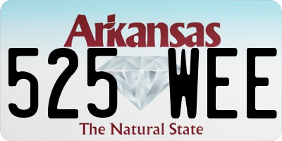 AR license plate 525WEE