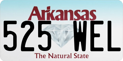 AR license plate 525WEL
