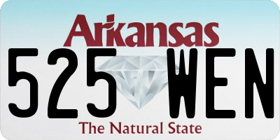 AR license plate 525WEN
