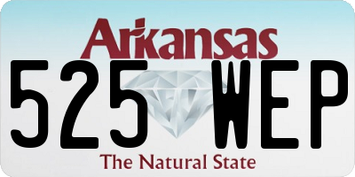 AR license plate 525WEP