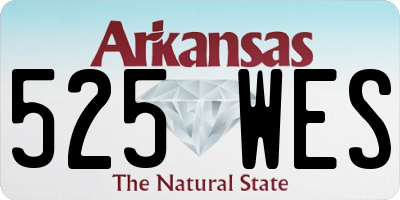 AR license plate 525WES