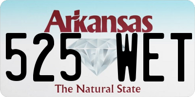 AR license plate 525WET
